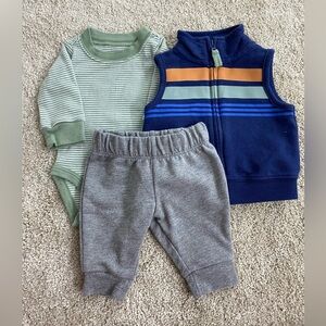 Carter's Baby Boys 3-pc. Microfleece Pant Set